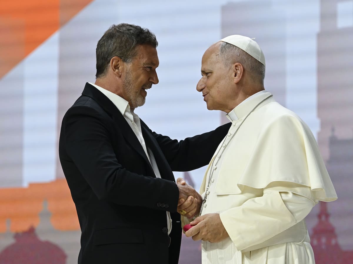 De Antonio Banderas a Pablo López: los famosos que acudieron al encuentro con el Papa León XIV
