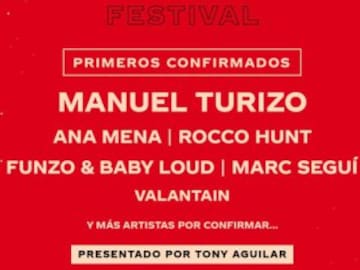Manuel Turizo y Ana Mena, entre los primeros confirmados del Festival Coca-Cola Music Experience 2021