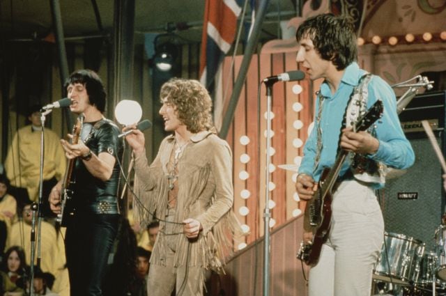 The Who actuando en &#039;The Rolling Stones Rock and Roll Circus&#039; el 11 de diciembre de 1968.