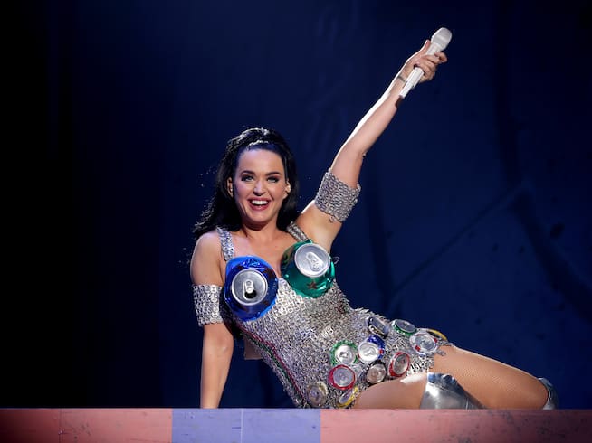 Katy Perry durante una actuación en el Resorts World Theatre de Las Vegas, en diciembre de 2021.