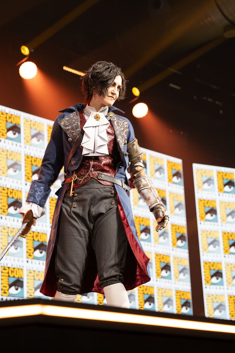 Pinocchio de Lies of P en el concurso de Cosplay de la SDCC Málaga.