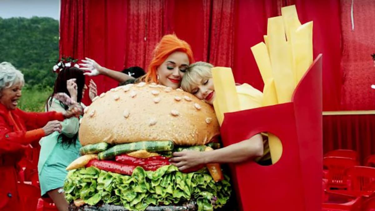 Katy Perry y Taylor Swift se reconciliaron con un plato de galletas
