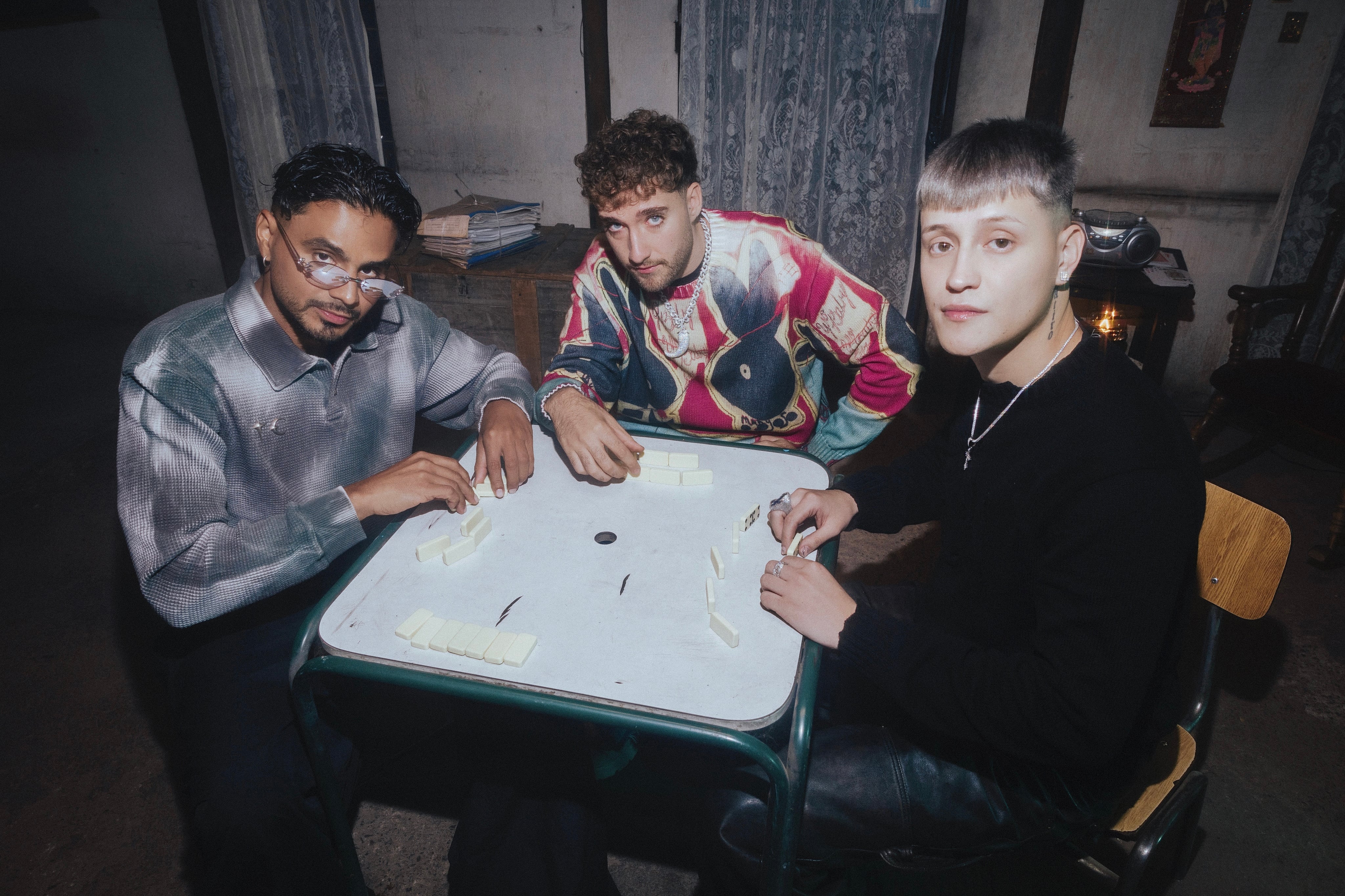 Álvaro Díaz, Lucho RK y Kidd Voodoo en 'ACELERAAÁ Remix'