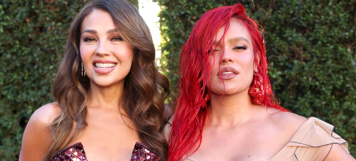 Thalia y Karol G en los Latin Grammy 2023