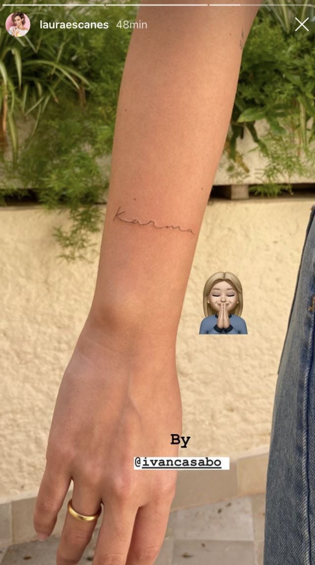 El nuevo tatuaje de Laura Escanes.