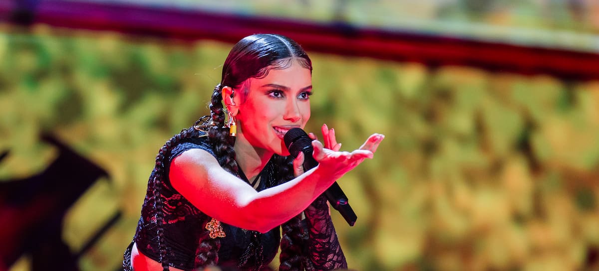 Anitta en el concierto de The Weeknd en Sao Paulo