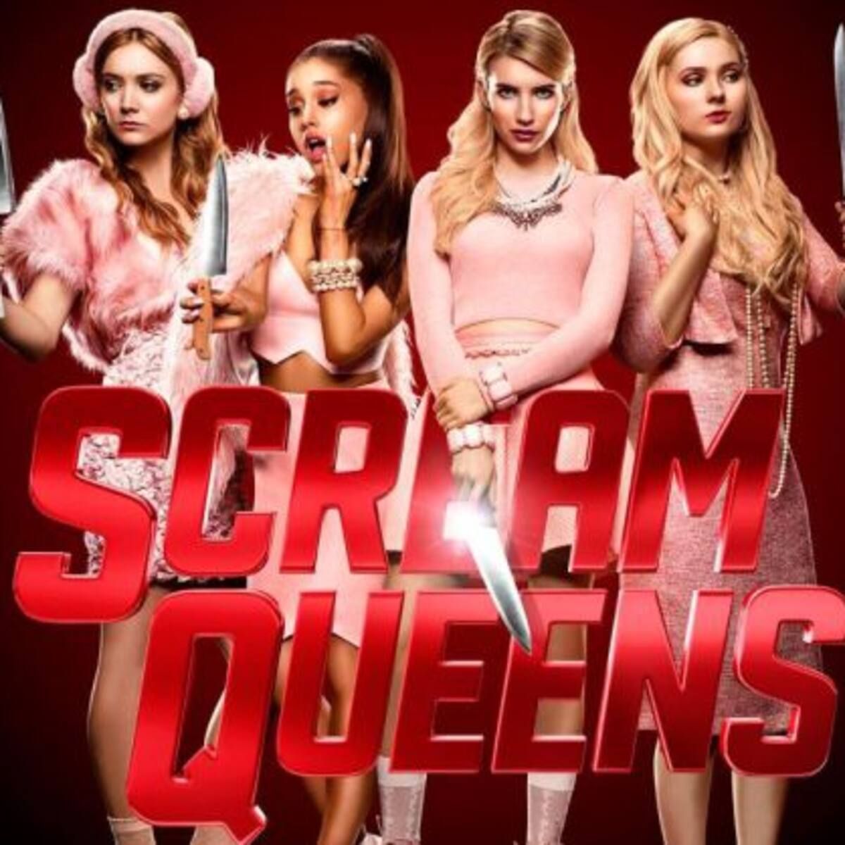 Ariana Grande y Nick Jonas en "Scream Queens"