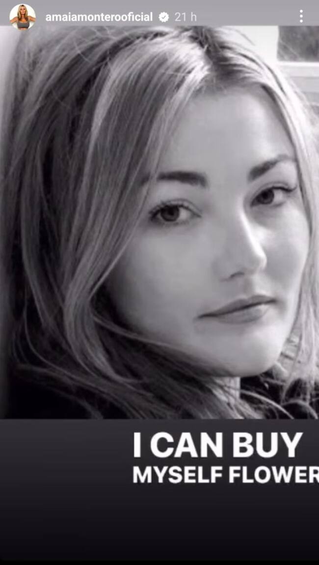 Amaia Montero hace suya la letra de 'Flowers', la nueva canción de Miley Cyrus.