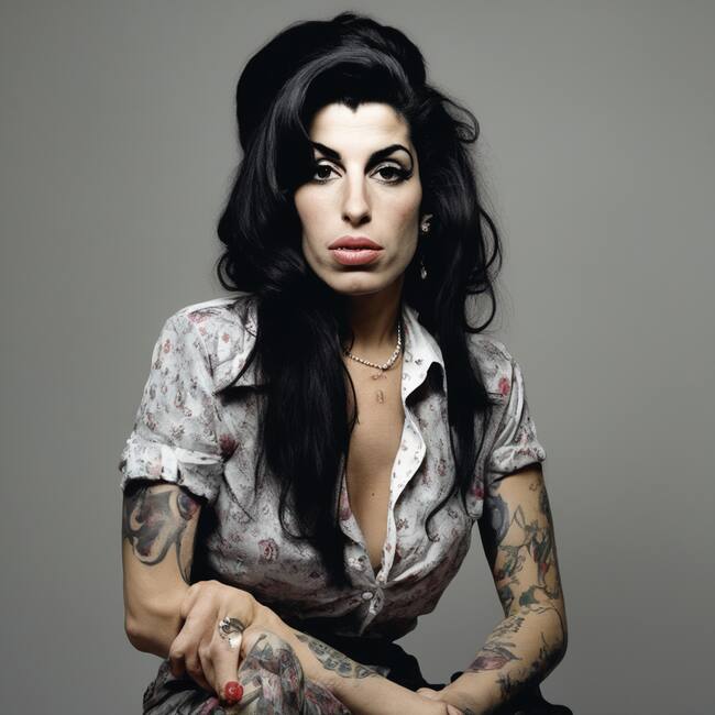 La cantante Amy Winehouse: así sería con 40 años según la Inteligencia Artificial
