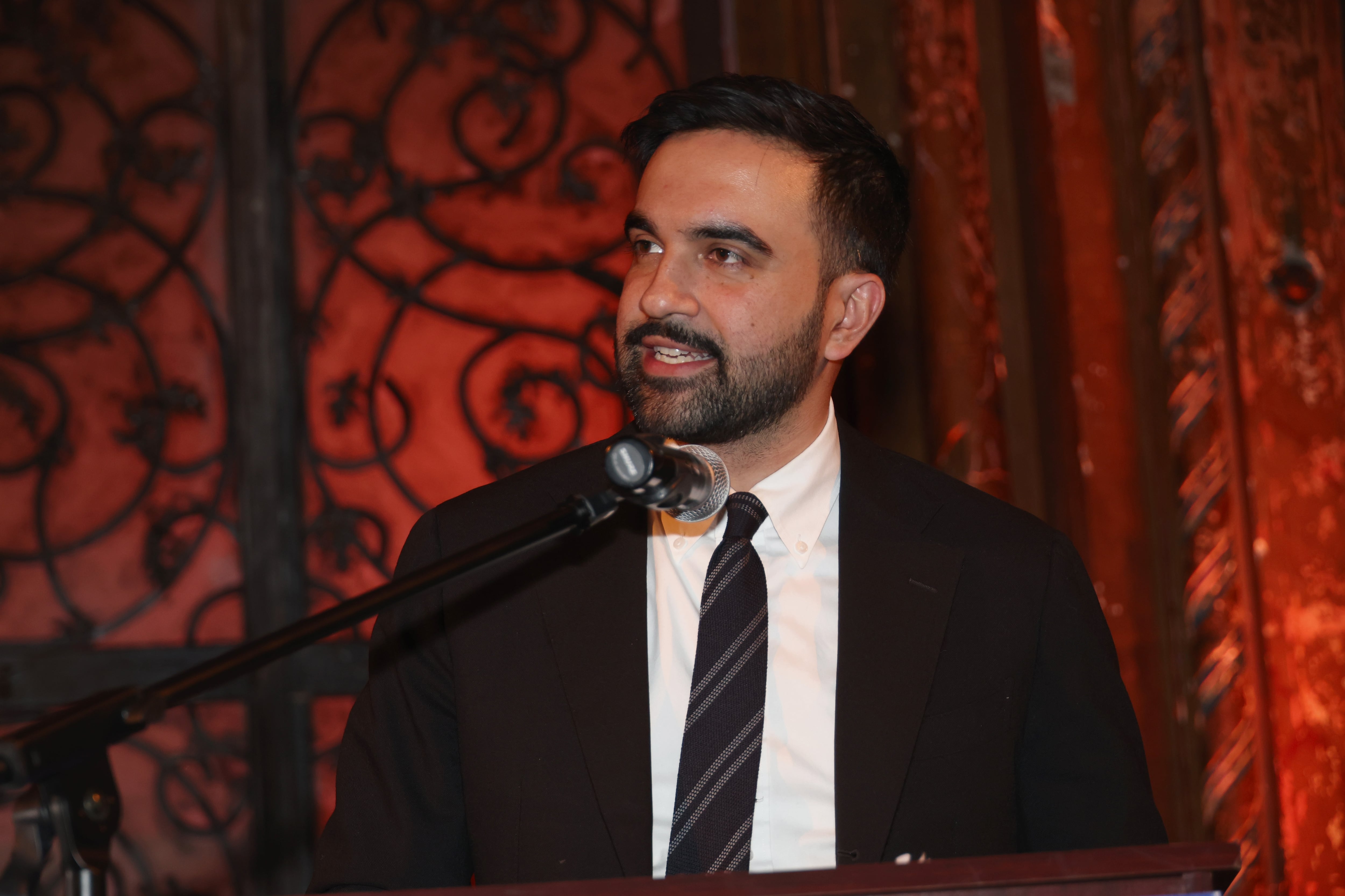 El alcalde electo de la ciudad de Nueva York, Zohran Mamdani, asiste al evento «Una nueva era para Nueva York con el alcalde electo Zohran Mamdani» el 9 de diciembre de 2025 en la ciudad de Nueva York. Johnny Núñez/WireImage