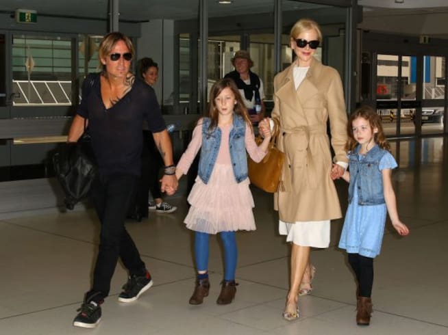 Nicole Kidman nunca había presentado a sus hijas a los medios