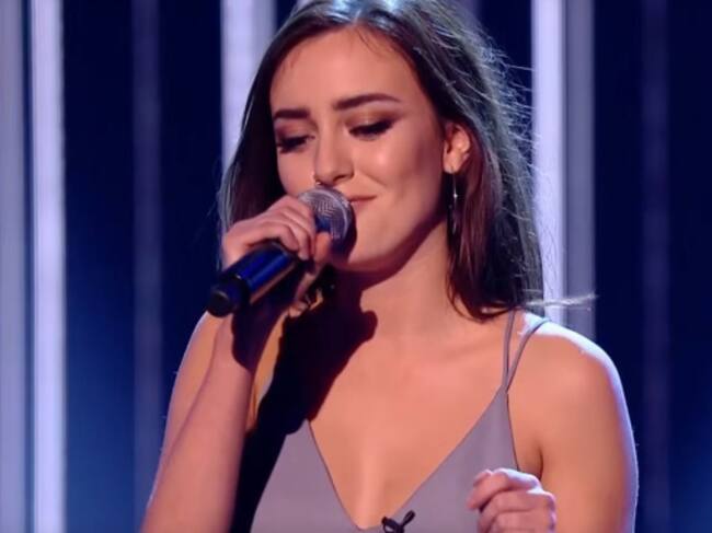 Clara Hurtado durante su actuación.