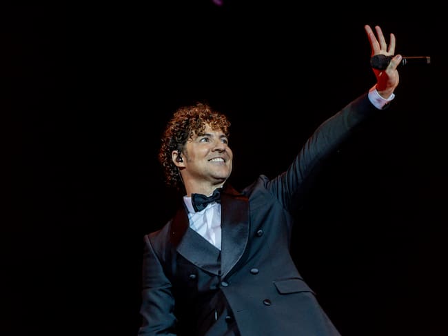 David Bisbal actuando en el Movistar Arena de Madrid con su gira ''Todo es posible en Navidad'. / Ricardo Rubio/Europa Press via Getty