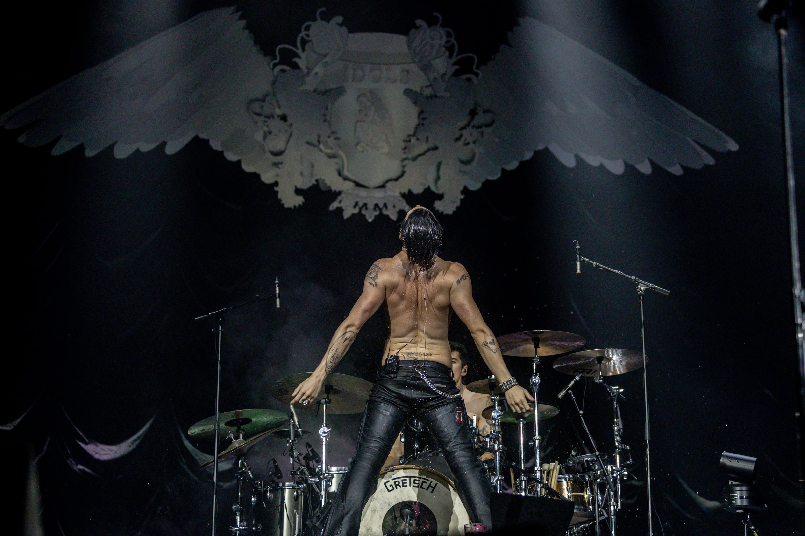 Yungblud en uno de sus números del Palacio Vistalegre Arena en Madrid. / Mariano Regidor/Redferns