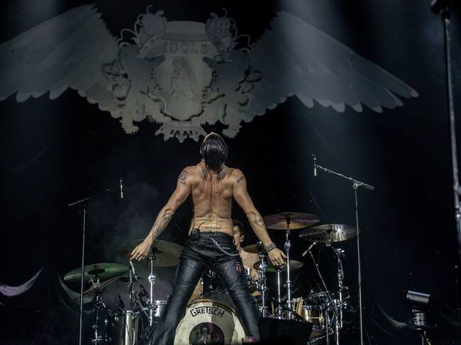 Yungblud en uno de sus números del Palacio Vistalegre Arena en Madrid. / Mariano Regidor/Redferns