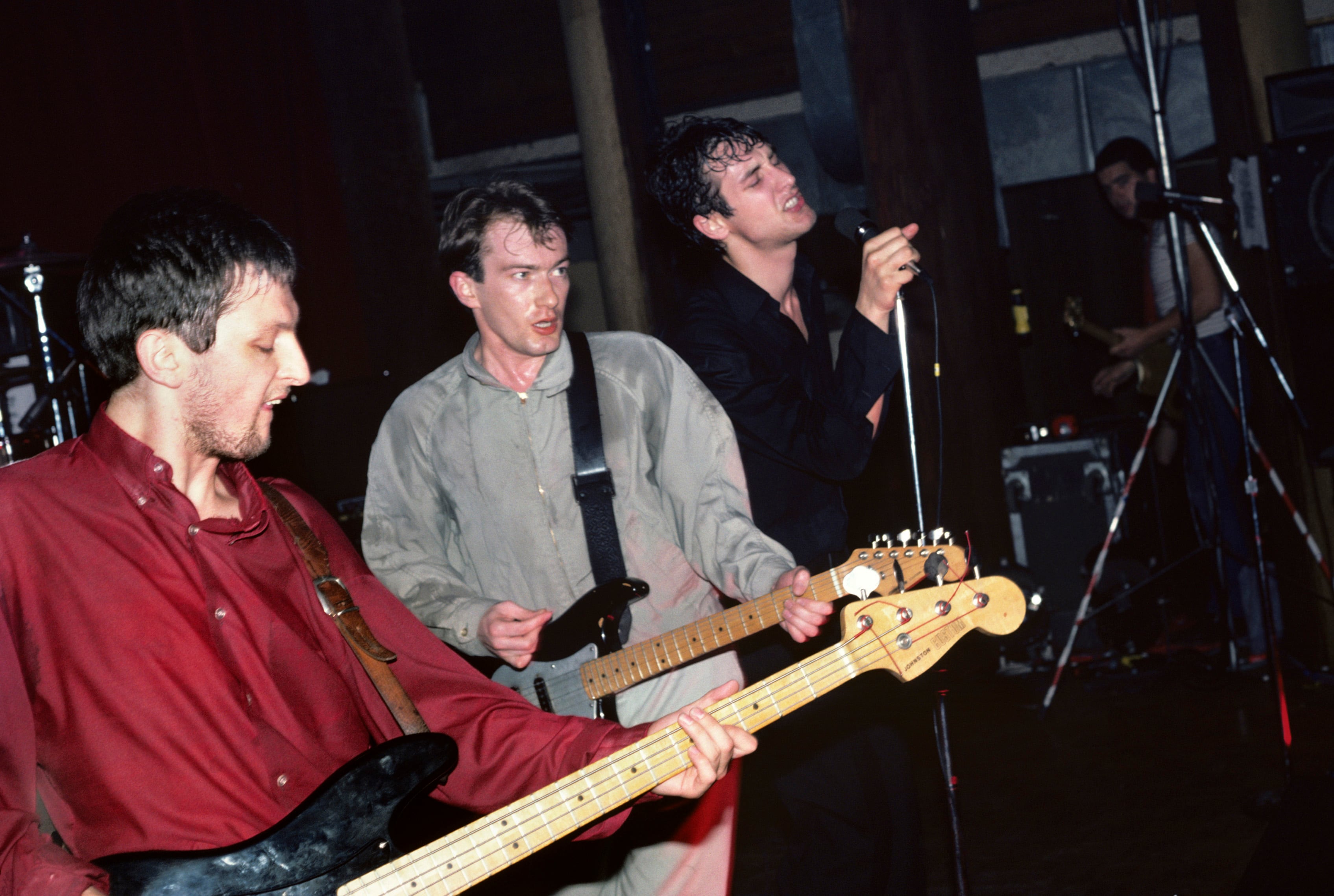 Dave Allen, Andy Gill y Jon King de Gang of Four en 1980.