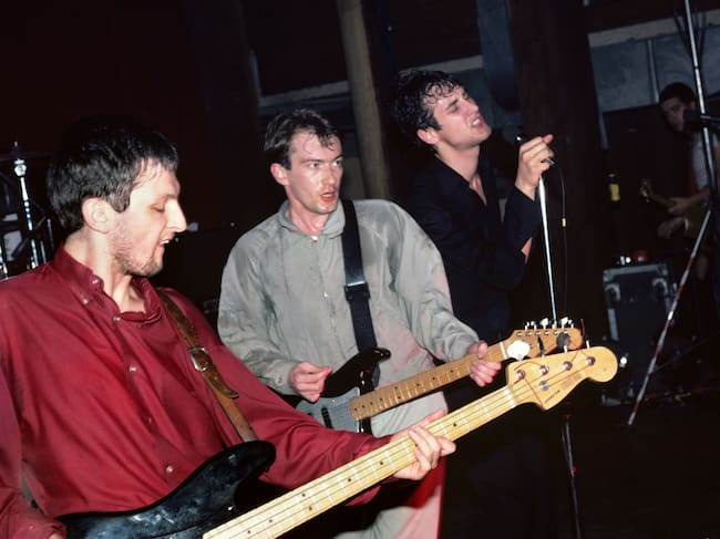 Dave Allen, Andy Gill y Jon King de Gang of Four en 1980.