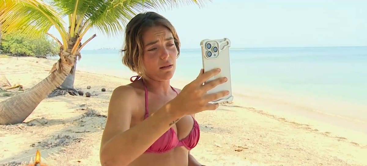 Claudia Chacón tiene su video llamada con su novio Sergio en 'Supervivientes 2026'.