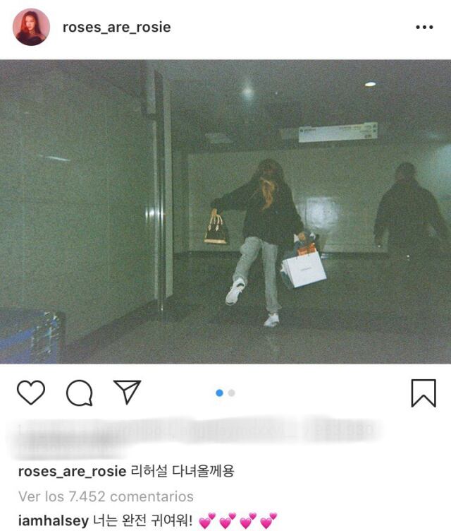 Halsey y Rosé intercambian mensajes en Instagram