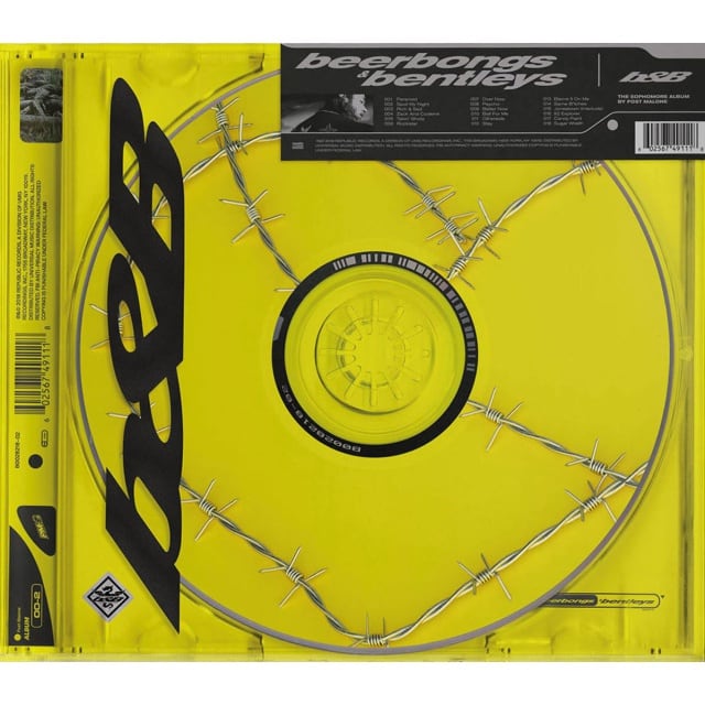 Portadad de Beerbongs & Bentleys de Post Malone.