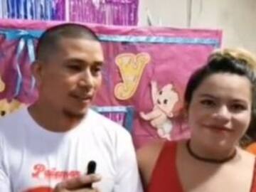 Hombre se hace viral al celebrar baby shower de sus dos esposas embarazadas
