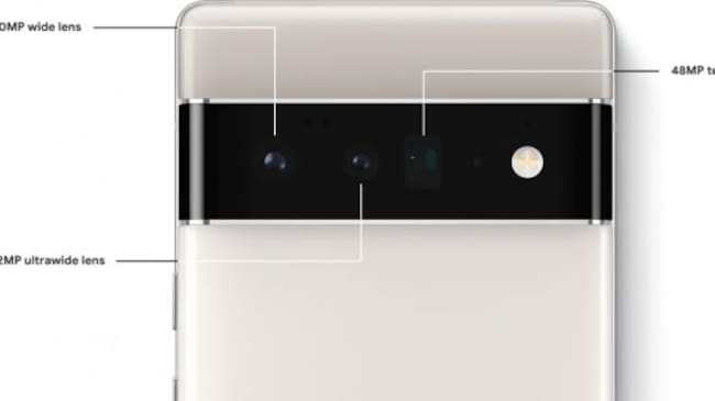 Las cámaras del Pixel 6.