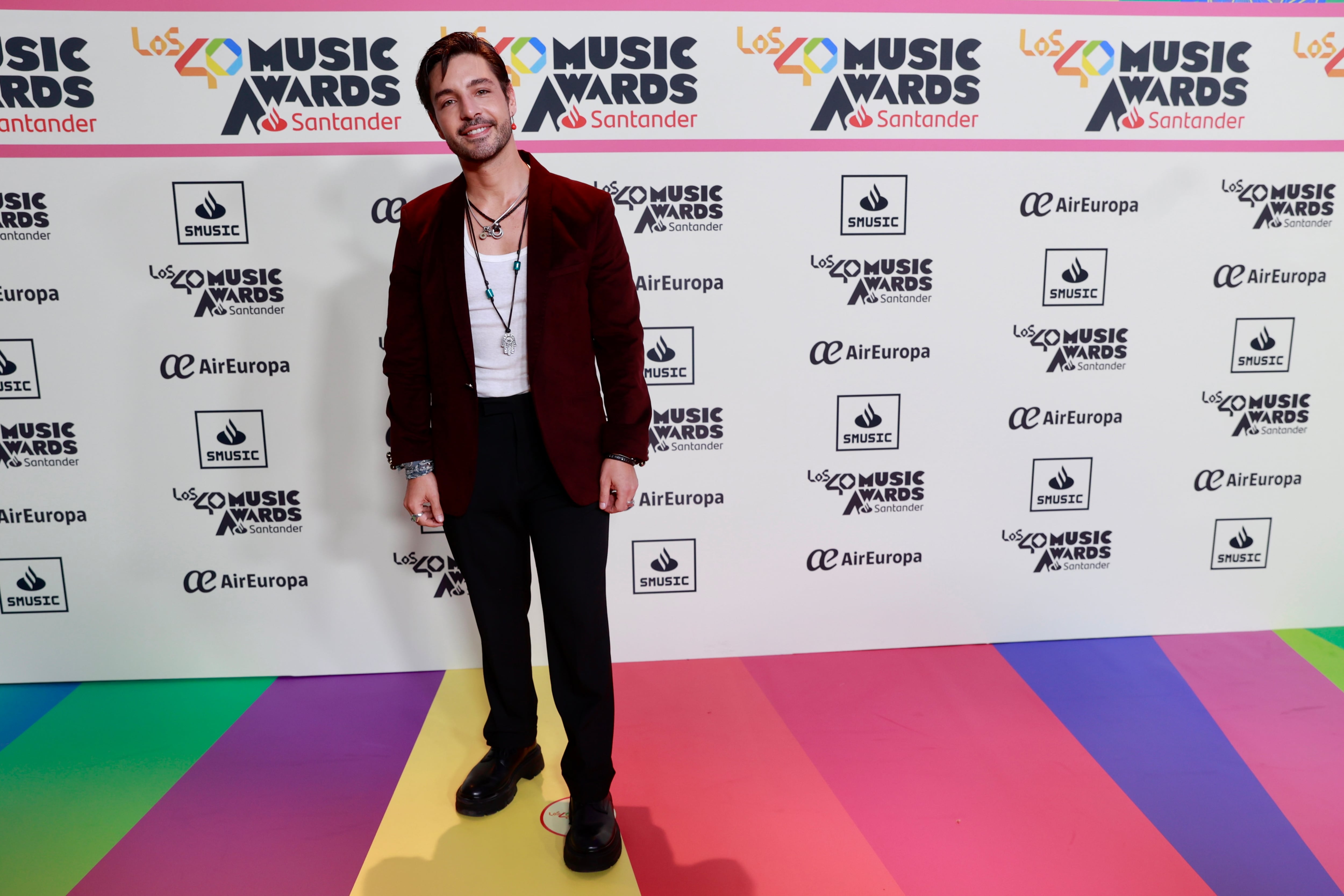 Polo Nández, en la cena de nominados de  LOS40 Music Awards Santander 2023.