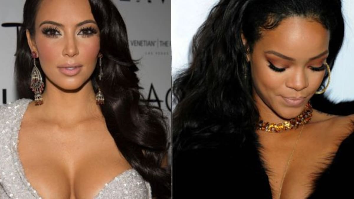 Rihanna y Kim Kardashian compiten por el mejor escote