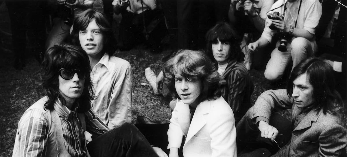Mick Taylor, en el centro, con sus compañeros de The Rolling Stones en 1969.