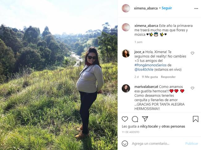 Ximena Abarca embarazada