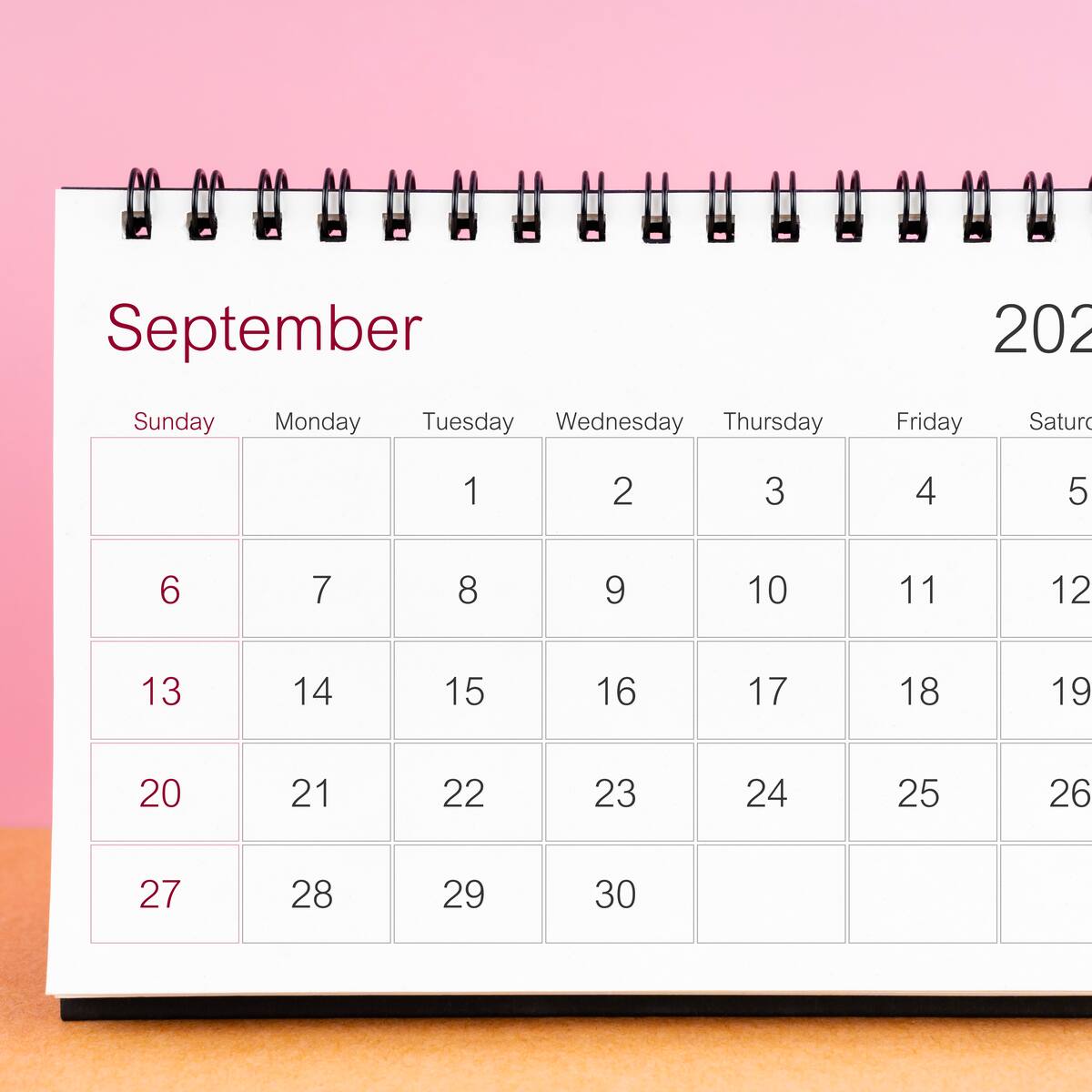 Calendario de septiembre 2026: festivos y fechas destacadas del mes