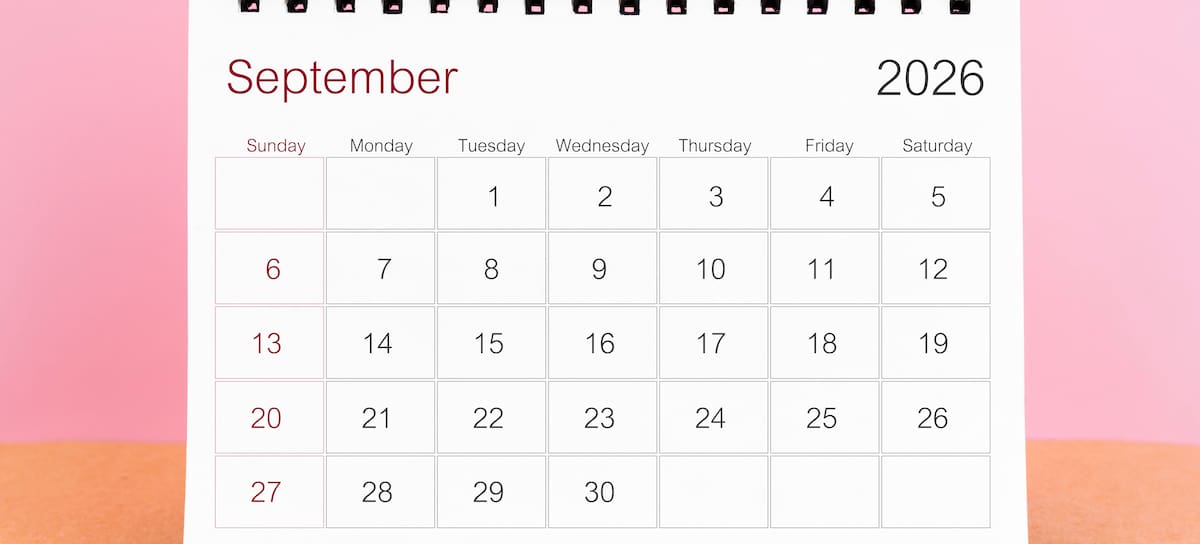 Calendario de septiembre 2026