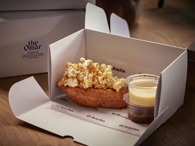 Torrija con palomitas en 'The Omar'