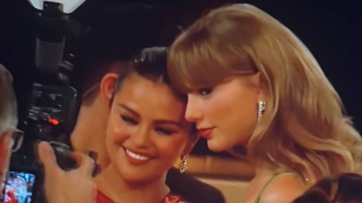 El tierno momento entre Selena Gómez y Taylor Swift en los Globos de Oro