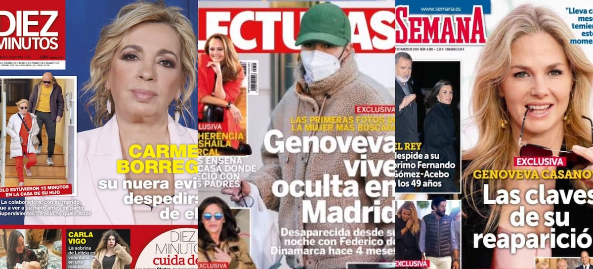 Las portadas de las revistas del corazón de hoy, 6 de marzo (INSTAGRAM)
