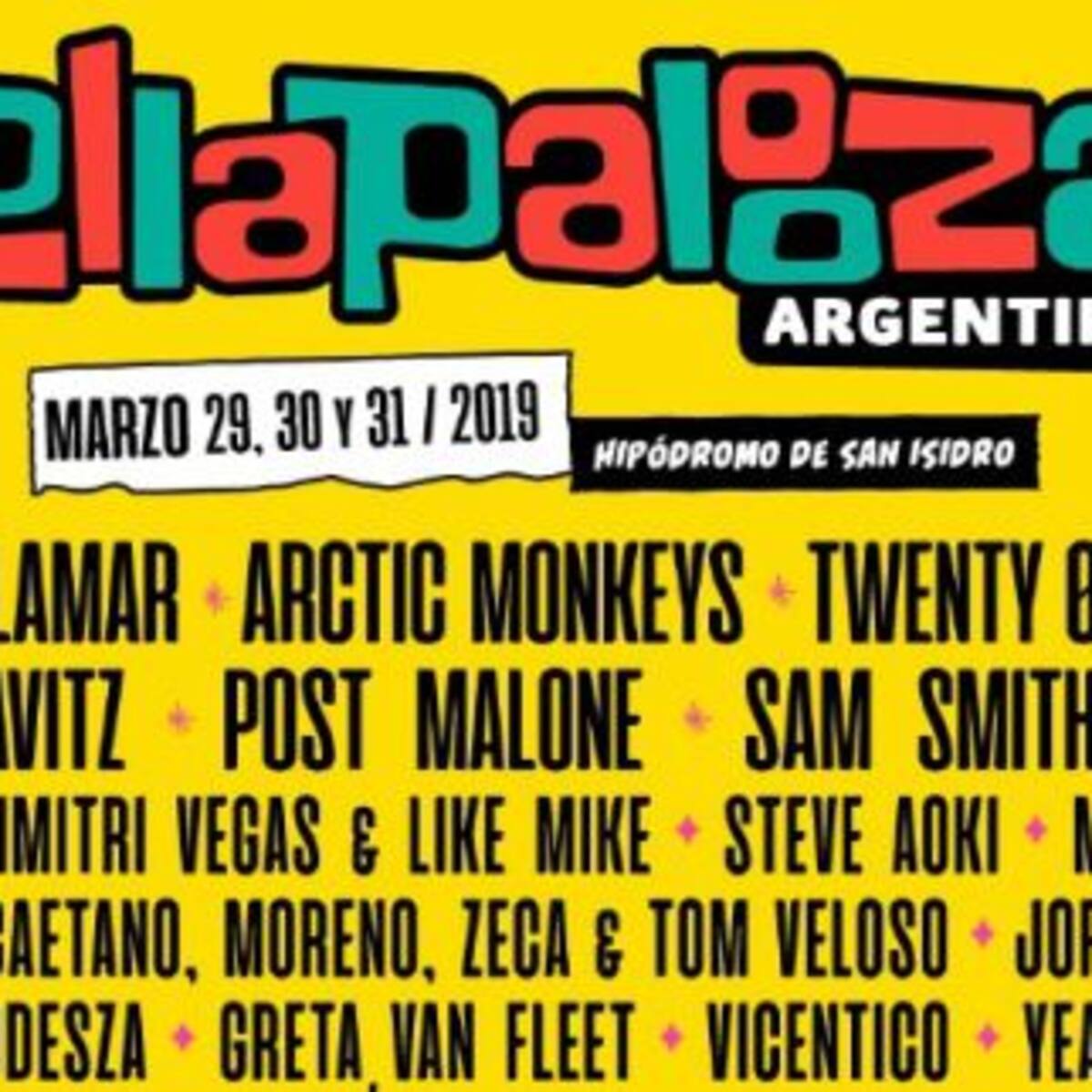 ¡Ya salió el Line Up del Lollapalooza Argentina 2019!