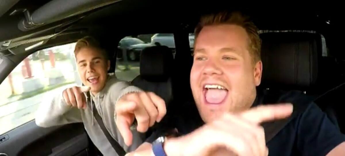 James Corden y Justin Bieber