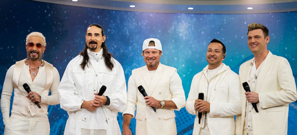 Backstreet Boys, de riguroso blanco en el escenario del programa Today de la NBC