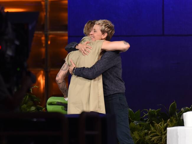 Justin Bieber en el programa 'The Ellen Degeneres Show' en 2015