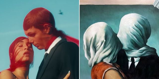 &#039;Otra Vez&#039; de Aitana vs. Los Amantes, de René Magritte