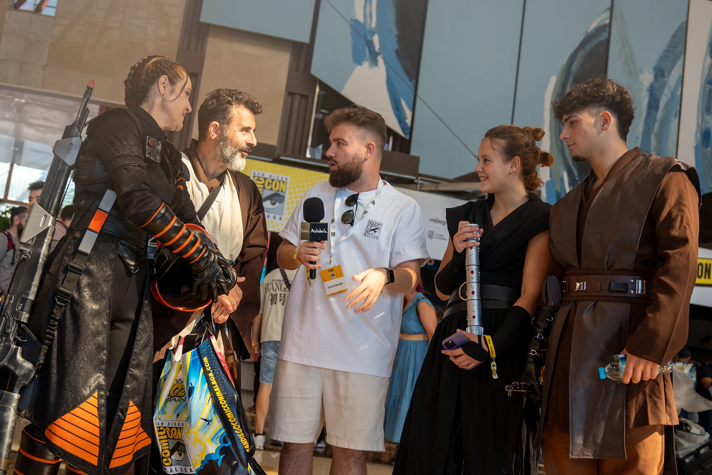 Cosplayers en la San Diego Comic Con Málaga.