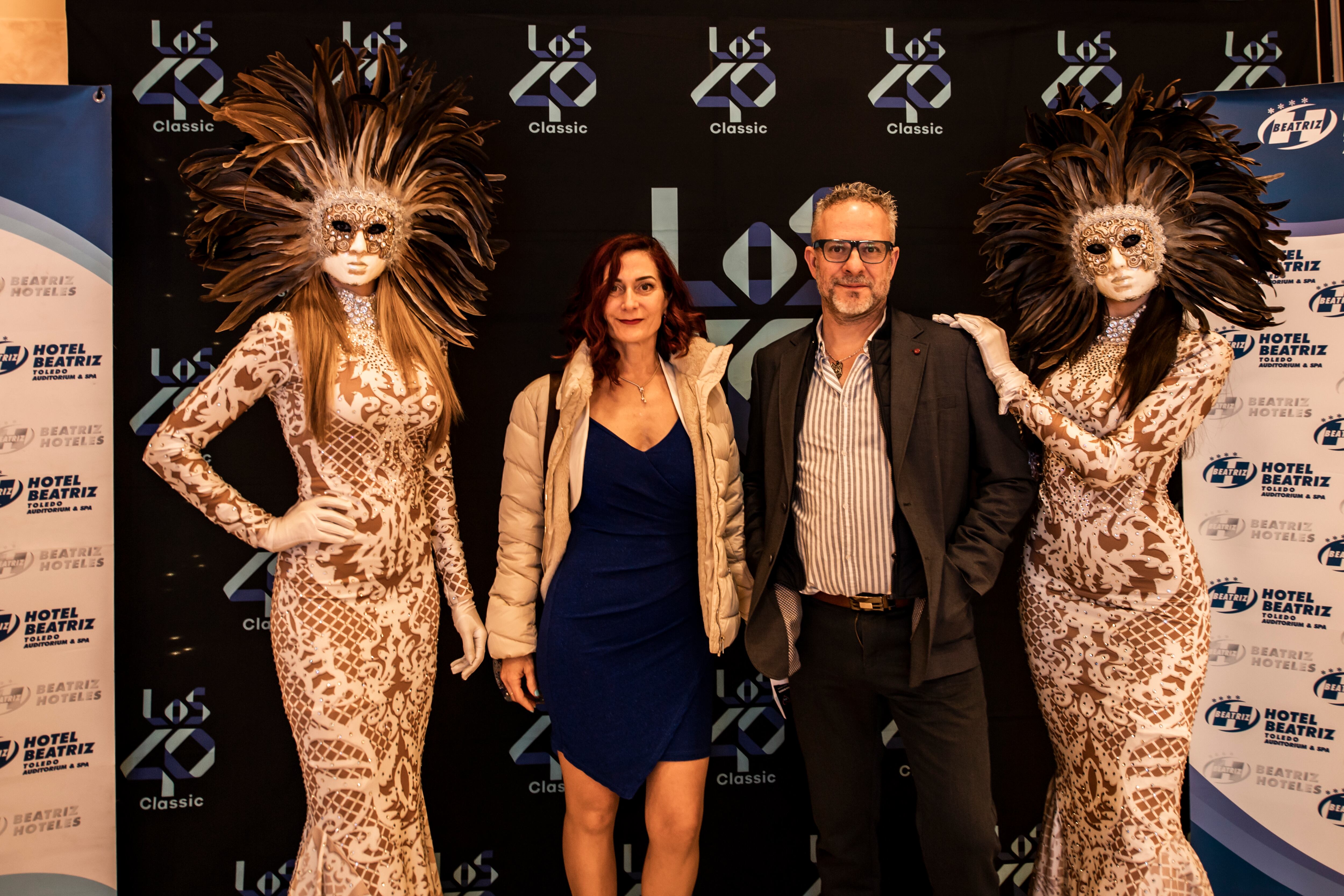 Así posaron los asistentes a La Clásica fiesta ochentera por San Valentín, en el Hotel Beatriz de Toledo.