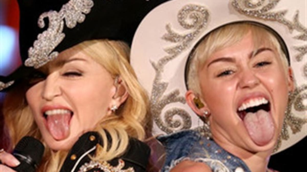 Miley Cyrus y Madonna en el MTV Unplugged