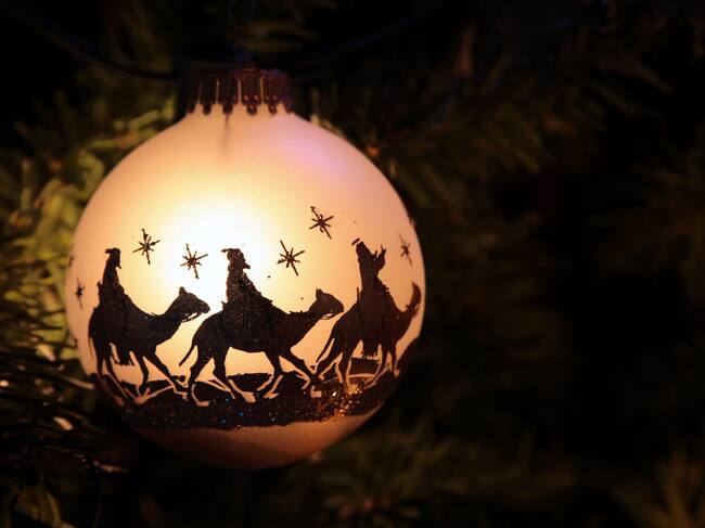 Una decoración de los Reyes Magos.