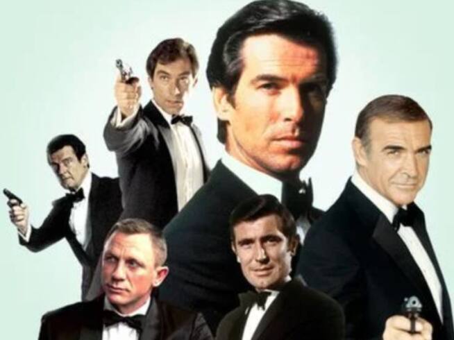 Los famosos agentes 007 a lo largo del tiempo.
