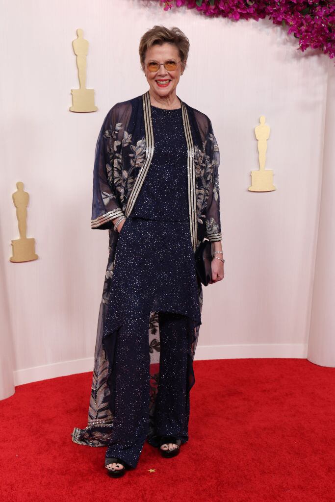 HOLLYWOOD, CALIFORNIA - MARCH 10: Annette Bening attends the 96th Annual Academy Awards on March 10, 2024 in Hollywood, California. (Photo by Kevin Mazur/Getty Images)