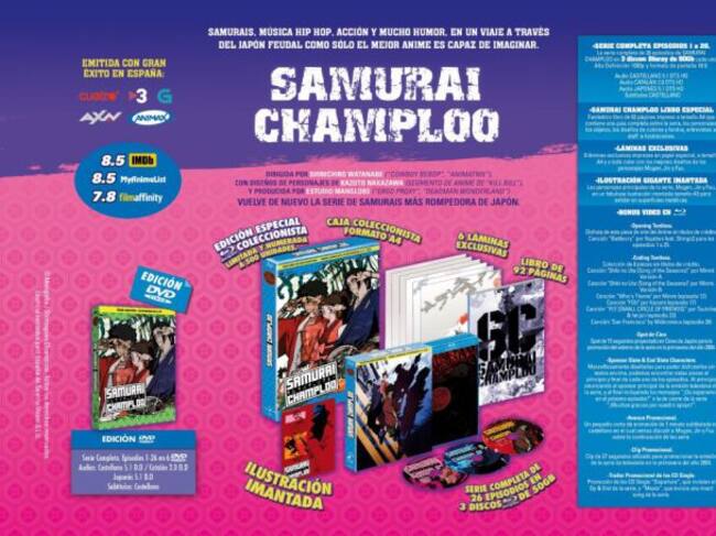 Samurai Champloo vuelve a las tiendas.