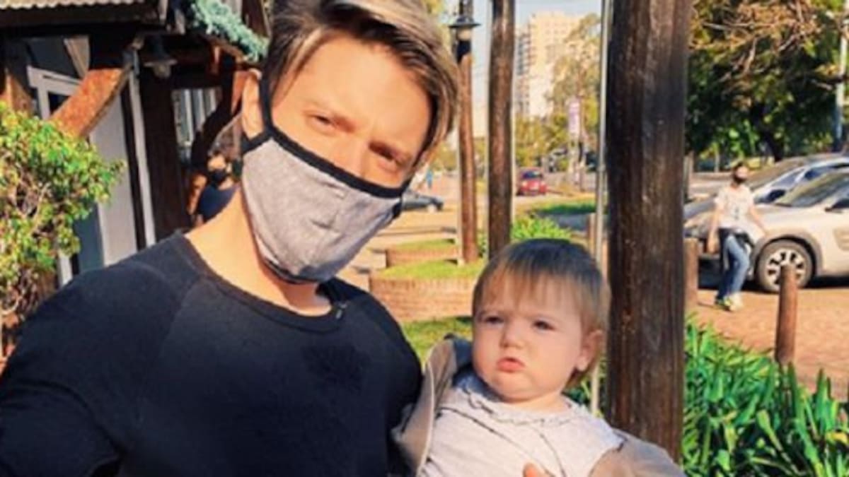 Así fue la primera salida de Lionel Ferro junto a su hija, después de 60 días de cuarentena