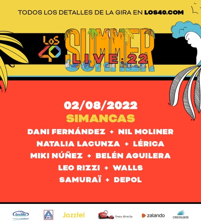 LOS40 Summer Live 2022 en Simancas: Fecha y artistas