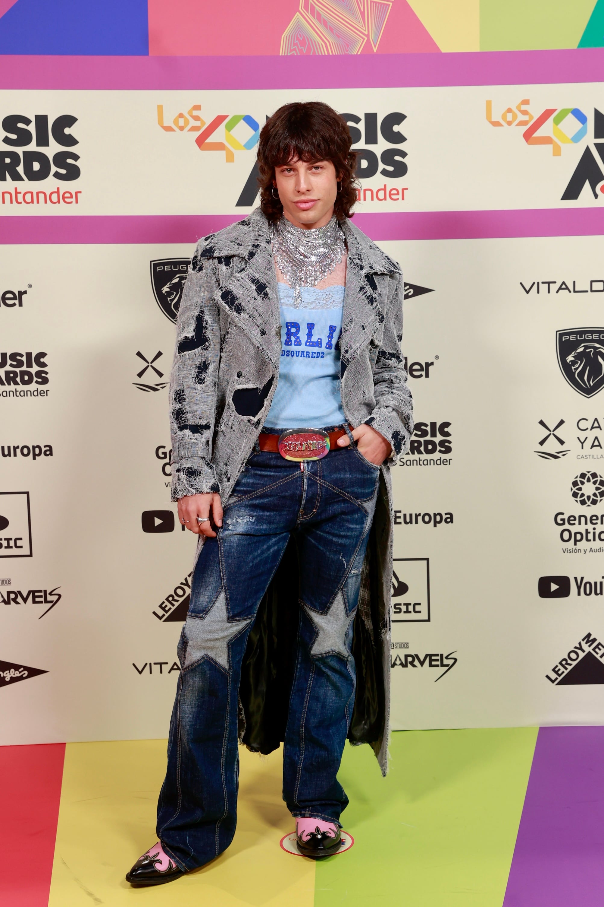 Leo Rizzi en la alfombra roja de LOS40 Music Awards Santander 2023 / Foto: Jorge París y Elena Buenavista